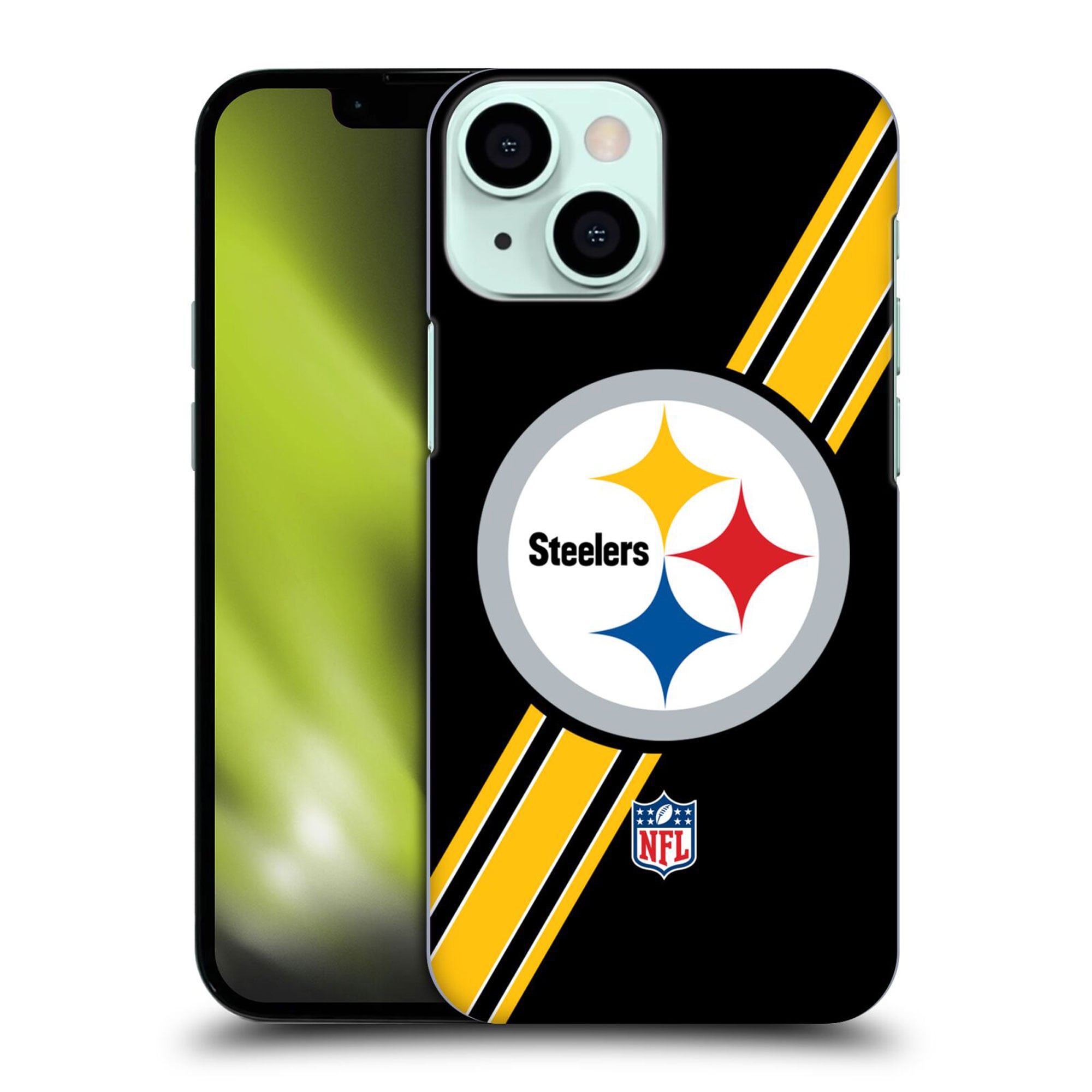 Coque Pittsburgh Steelers rigide avec logo à rayures - iPhone