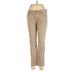 Sonoma Goods for Life Casual Pants - Mid/Reg Rise Straight Leg Boyfriend: Tan Bottoms - Women's Size 8 Petite