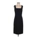 Ann Taylor Casual Dress - Sheath: Black Solid Dresses - Women's Size 4