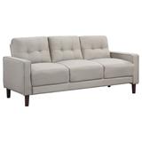 Coaster Furniture Bowen Upholstered Track Arms Tufted Sofa Grey And Beige - 77.25'' x 32.75'' x 34.25''