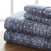 4 Pcs Ultra Soft Printed Bed Sheet Set in Cal King Size