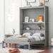 Full/Queen Size Murphy Bed Wall Bed with Shelves