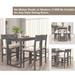 5-Piece Dining Set Bar Table Set with Counter Height Table & 4 Chairs