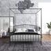 Detachable Queen Anti Noise Metal Canopy Bed