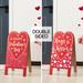 Glitzhome 24"H Valentine's Double Sided Wooden Easel Porch Decor(KD)