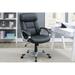 Mid-Back Computer Chair with Armrests, Height Adjustable Modern Office Chair with Lumbar Support and Plush Cushion, for Office