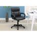 Classic Extra Padded Cushioned Office Desk Chair, Modern Plush Cushion Computer Chair with Adjustable Height and 5 Wheels Legs