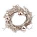 Vintage Tinsel And Christmas Ball Ornaments Wreath - Gold