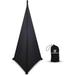 PRORECK Speaker Stand Cover Tripod Stand Skirt Skrim 360 Degree Cover Black
