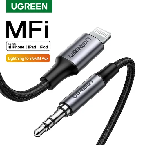 UGREEN MFi Blitz zu 3 5mm Aux Kabel für iPhone 11 Pro Max X 8 7 3 5mm Kopfhörer Jack adapter Aux