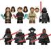 8 Pcs Star Wars Minifigures Building Blocks Toys Set Collectible 1.77 Inchs Darth Vader Action Figures Space War Battle Soldiers Building Kits Birthday Gift for Kids and Fans