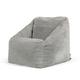 Pouf enfant velours côtelé gris clair