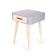 Table de chevet scandinave 1 tiroir gris