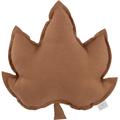 Coussin feuille d’érable chocolat