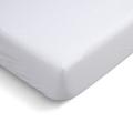 Drap Housse uni en percale de coton blanc 180x200cm