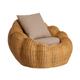 Fauteuil en rotin marron 106 cm