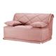 Banquette BZ avec matelas de 15 cm rose