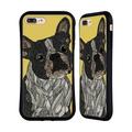 Head Case Designs Officially Licensed Valentina Dogs French Bulldog Hybrid Case Compatible with Apple iPhone 7 Plus / iPhone 8 Plus