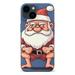 ONETECH iPhone 14 Case Funny Santa Claus Christmas iPhone 14 Cases for Men Women Teens Soft Silicone Trendy Graphic Design [Camera Protection] Shockproof Case for Apple iPhone 14