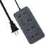 Tomshoo Versatile Power Strip with 6 AC Outlets & 3 USB Ports Ideal for Home Office or Dorm Use