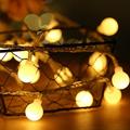 RGBZONE LED String Lights 32.8ft Small Ball Lights with Plug 10M 110V 100LED Waterproof Round String Lights for Bedroom Patio Garden Wedding Party Indoor Outdoor Holiday Decor Camping - WarmWhite