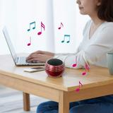 Ikohbadg Portable Wireless Bluetooth Speaker Pair with Subwoofer - Mini Size High Volume and Voice Control - Perfect for On-the-Go Audio Experience