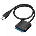 Autmor SATA to USB Cable USB 3.0 to 2.5â€� SATA III Hard Drive Adapter - External Converter for SSD/HDD Data Transfer(Black)