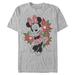 Men's Mad Engine Minnie Mouse Heather Gray Mickey & Friends Holiday Graphic T-Shirt