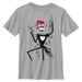 Youth Mad Engine Jack Skellington Heather Gray The Nightmare Before Christmas Lights Graphic T-Shirt