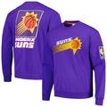 Men's Mitchell & Ness Purple Phoenix Suns Hardwood Classics There and Back Pullover Sweatshirt