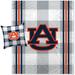 Pegasus Auburn Tigers Gray Plaid Stripes Blanket and Pillow Combo Set