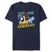 Men's Mad Engine Han Solo Navy Star Wars in Hanukkah Graphic T-Shirt