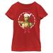 Girl's Youth Mad Engine Red Star Wars: Rise of Skywalker C3P0 Candy Cane Graphic T-Shirt