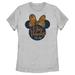 Women's Mad Engine Minnie Mouse Heather Gray Mickey & Friends Give Thanks Graphic T-Shirt