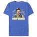 Men's Mad Engine Han Solo Heather Royal Star Wars Happy Han-ukkah Graphic T-Shirt