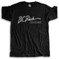 BC RICH chitarre t-shirt nera cotone estate moda t-shirt uomo cotone top euro size ragazzi regali