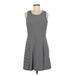 Madewell Casual Dress - A-Line: Gray Tweed Dresses - Women's Size Medium