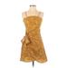 Shein Casual Dress - Mini: Yellow Tortoise Dresses - Women's Size Small