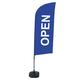 SHOWDOWN Displays Showdown Beachflag - Komplett-Set - Open Englisch - Blau/Schwarz