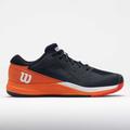 Wilson Rush Pro Ace Men's Tennis Shoes Black/Vermillion Orange/White