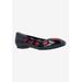 Women's True Love Casual Flat by J. Renee in Black Red (Size 5 1/2 M)