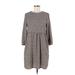 Amazon Essentials Casual Dress - Popover: Gray Leopard Print Dresses - Women's Size X-Small