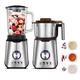 Electric Blender and Grain Grinder Mill Wet & Dry Multifunction Coffee Grinder & Smoothie Maker Stainless Steel Grain Mill 25000 RPM High Speed Professional Blender for Family