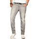 Stretch-Jeans ALESSANDRO SALVARINI "ASAngelo" Gr. W32 L30, Länge 30, grau (as, 174, hellgrau) Herren Jeans Stretch