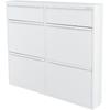 Schuhschrank SPINDER DESIGN, weiß, B:98cm H:86cm T:15cm, Metall, Schränke, Metall, Breite 40 cm