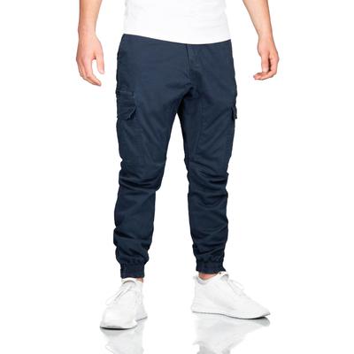 Cargohose ALESSANDRO SALVARINI "ASGiacomi", Herren, Gr. W31 L32, Länge 32, blau (dunkelblau), Obermaterial: 98% Baumwolle, 2% Elasthan, Hosen, mit Reißverschluss Beintaschen Image