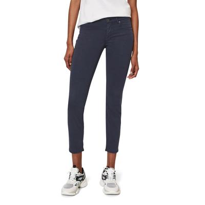 5-Pocket-Hose MARC O'POLO "aus Lyocell-Baumwolle-Mix", Damen, Gr. 34, Länge 32, blau (midnight blau), Obermaterial: 64% Lyocell, 32% Baumwolle, 4% Elasthan, unifarben, casual, slim fit lang, Hosen 5-Pocket-Jeans Image