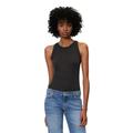 T-Shirt MARC O'POLO "aus Organic-Cotton-Rib-Jersey" Gr. XL, schwarz Damen Shirts Ärmellose