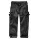 Cargohose BRANDIT "Herren Kids US Ranger Trouser" Gr. 170/176, Normalgrößen, schwarz (black) Jungen Hosen Cargohosen