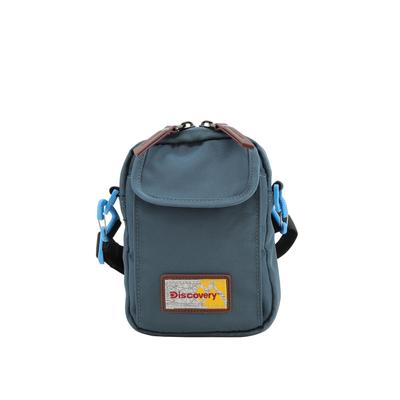 Schultertasche DISCOVERY "Icon", Damen, Gr. B/H/T: 13.5cm x 18.5cm x 4cm, blau, Kunstfaser, unifarben, Taschen, Hergestellt aus dem rPet Polyester-Material Image
